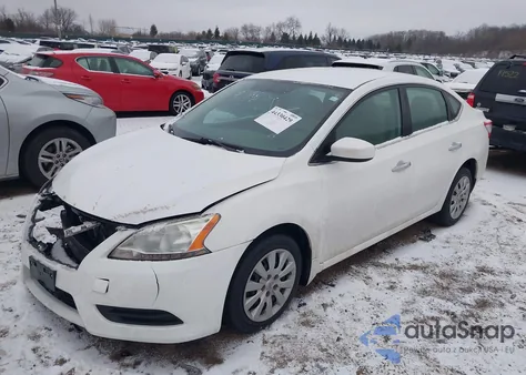 2014 Nissan Sentra Sv из США, поврежденный, VIN 3N1AB7AP3EY291158